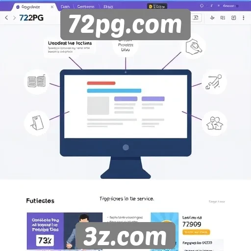 Funcionalidades interativas do site 72pg.com analisadas